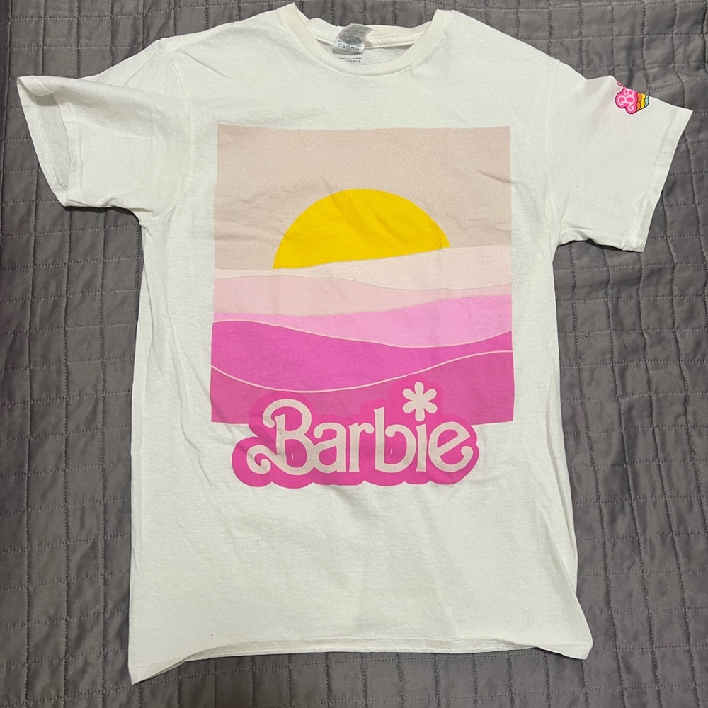 Barbie White and Pink Graphic T-Shirt